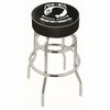 Holland Bar Stool Co 25" 4" POW/MIA Cushion Seat, Double-Ring Chrome Swivel Bar Stool L7C125POWMIA